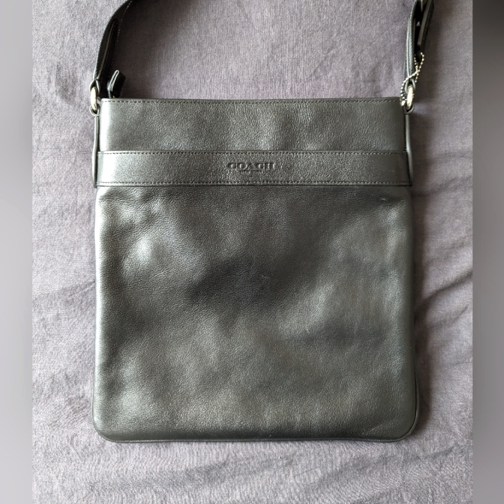 Coach Men's Leather Crossbody Bag - Picture 2 of 5